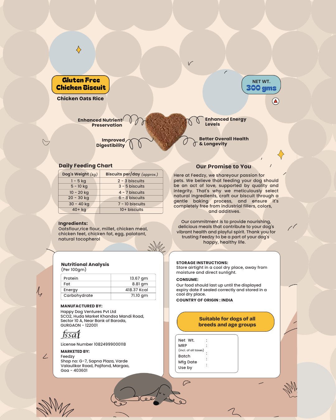 Feedzy Gluten-Free Chicken Biscuits